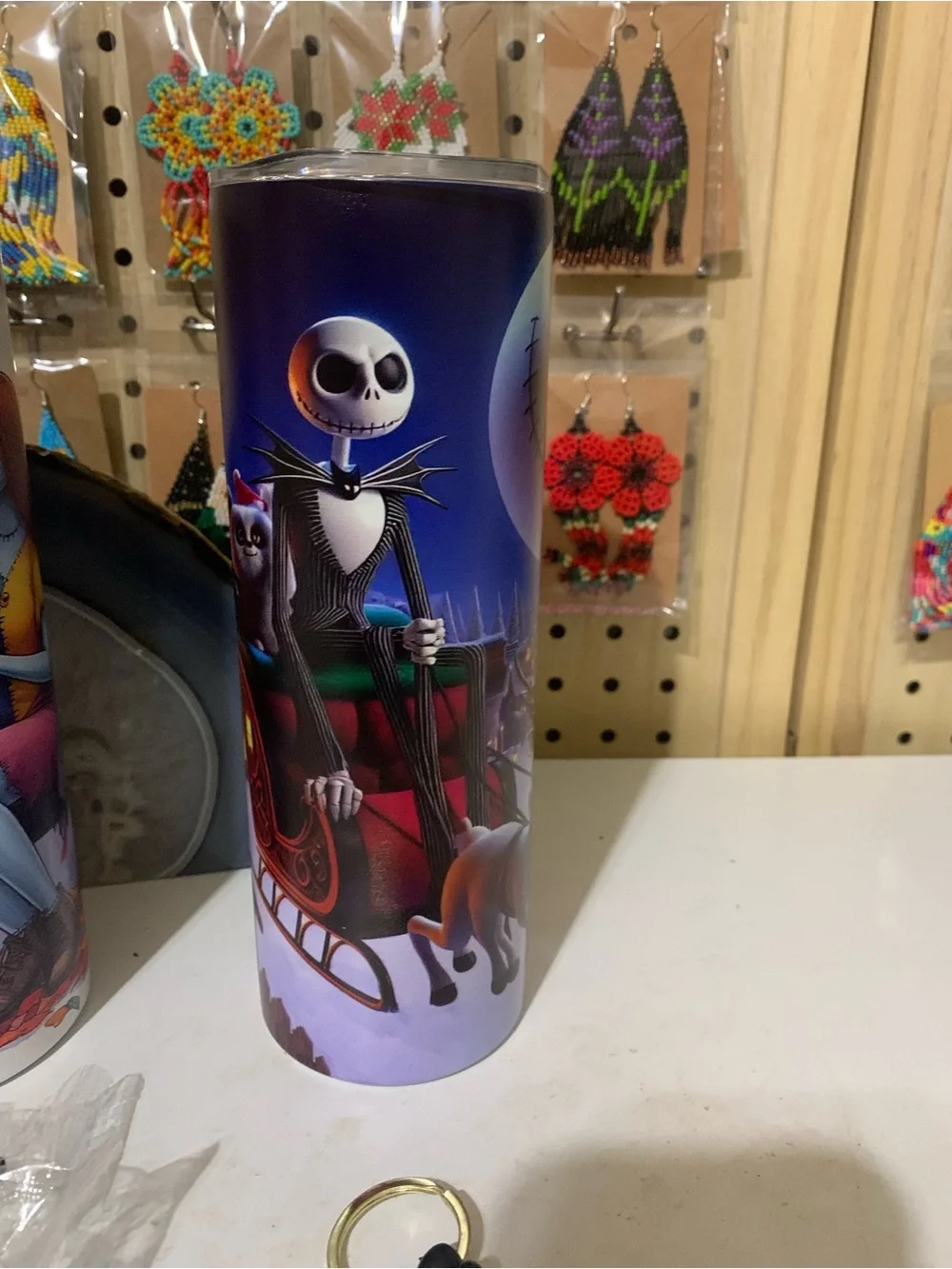#50Nightmare Holiday Stainless Steel Tumbler & keychain bundle - Jack Skellingto